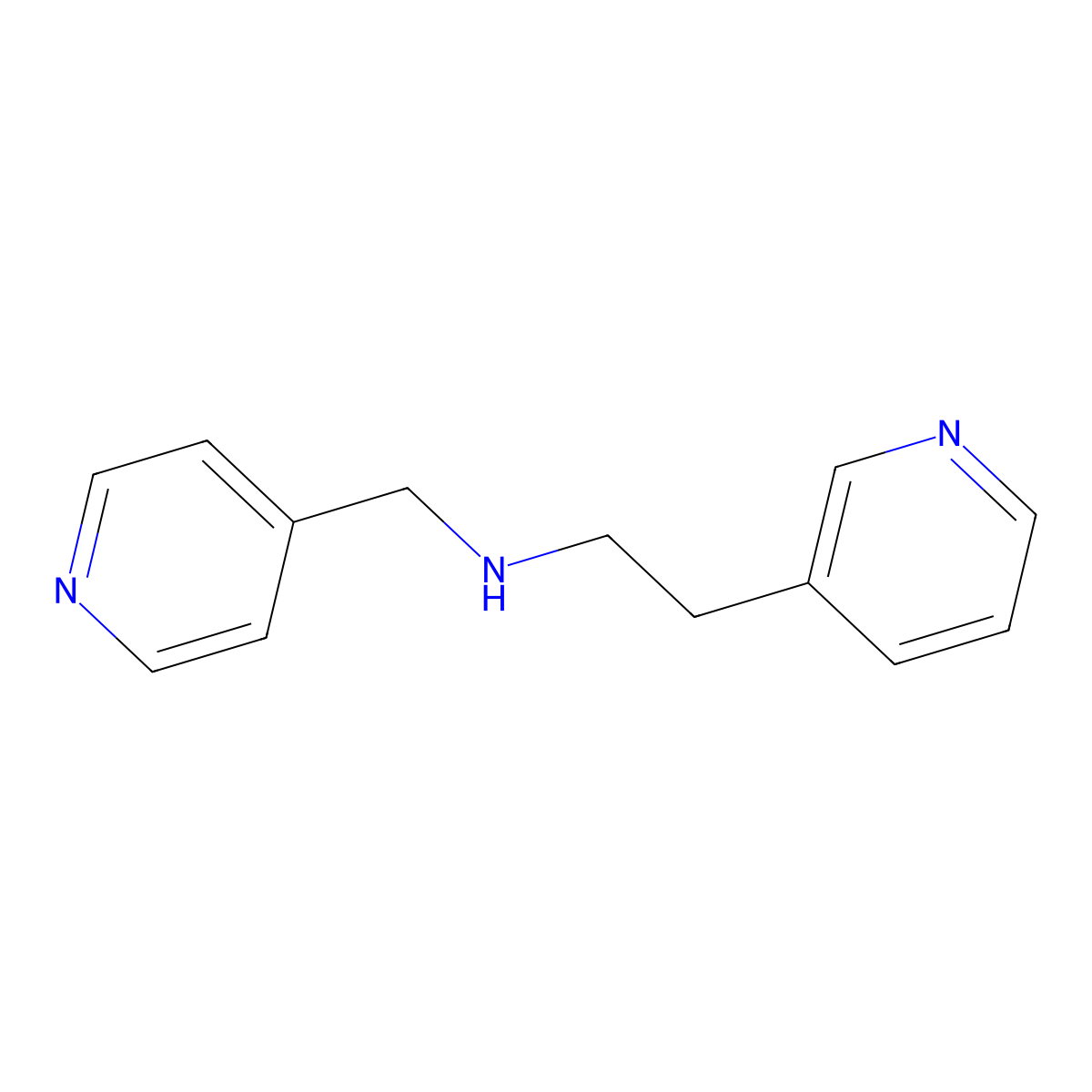 (2-Pyridin-3-ylethyl)pyridin-4-ylmethylamine molecular structure, CAS 1179637-21-8