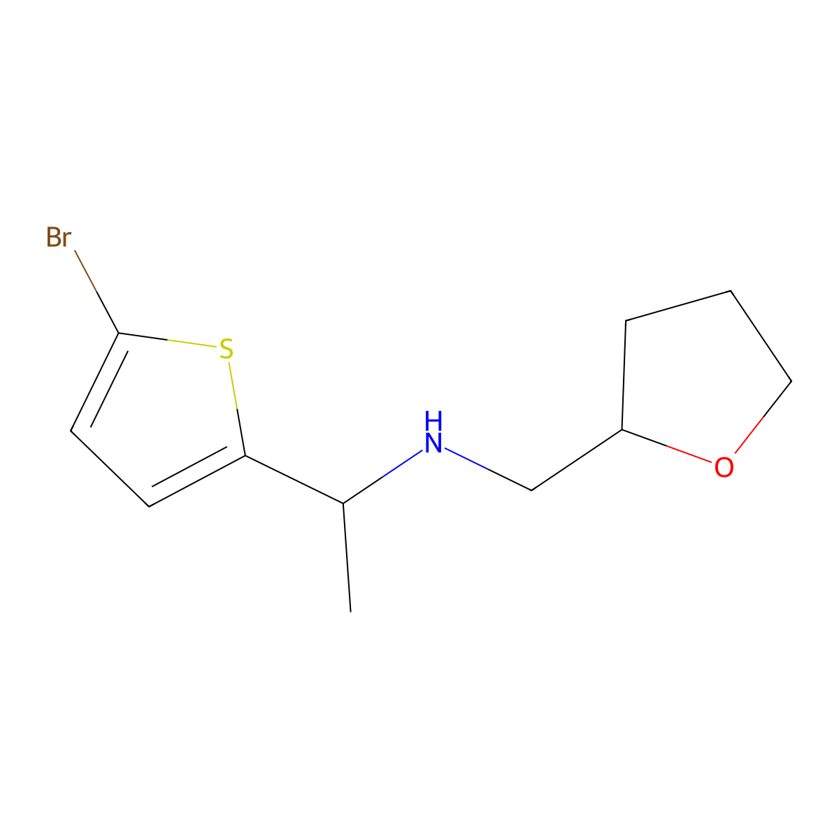 [1-(5-Bromothiophen-2-yl)ethyl][(oxolan-2-yl)methyl]amine molecular structure, CAS 1179639-71-4