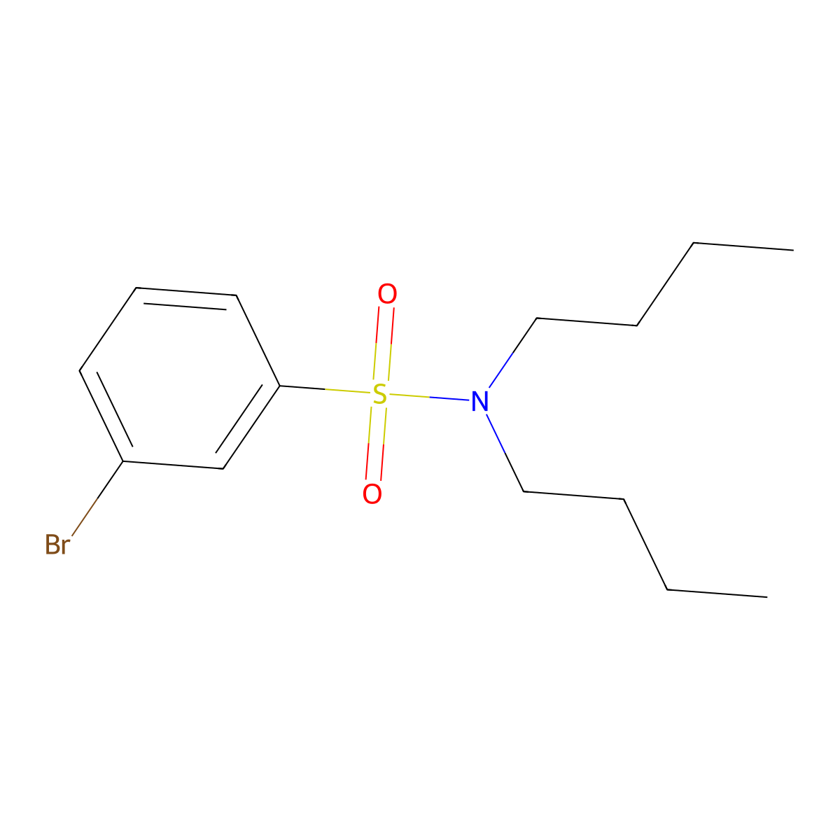 3-bromo-N,N-dibutylbenzenesulfonamide molecular structure, CAS 1179644-55-3