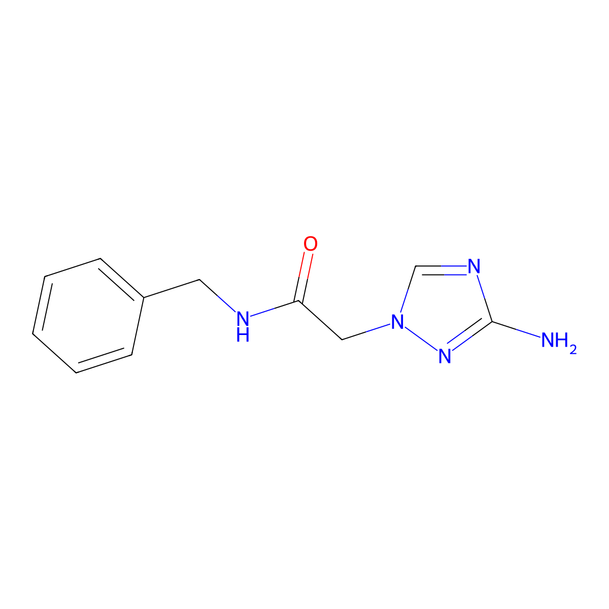 2-(3-amino-1H-1,2,4-triazol-1-yl)-N-benzylacetamide molecular structure, CAS 1179649-46-7