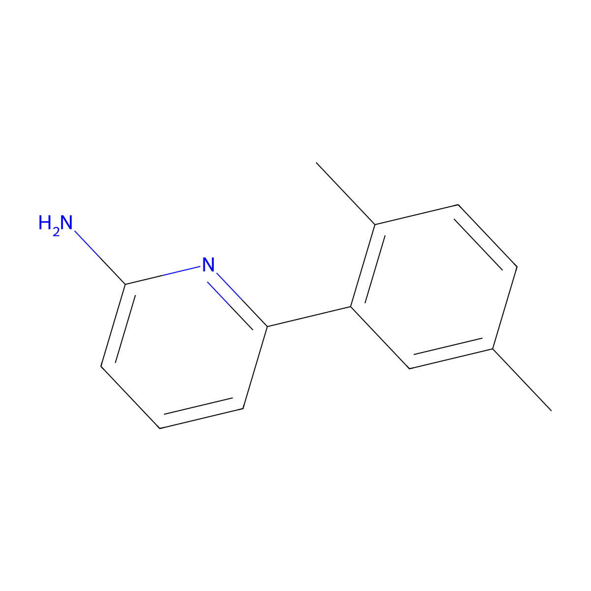 6-(2,5-Dimethylphenyl)-2-pyridinamine molecular structure, CAS 1179650-17-9