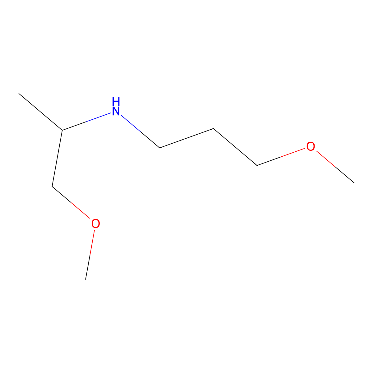 (1-Methoxypropan-2-yl)(3-methoxypropyl)amine molecular structure, CAS 1179652-65-3