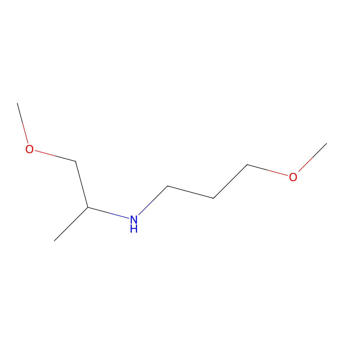 (1-Methoxypropan-2-yl)(3-methoxypropyl)amine molecular structure, CAS 1179652-65-3