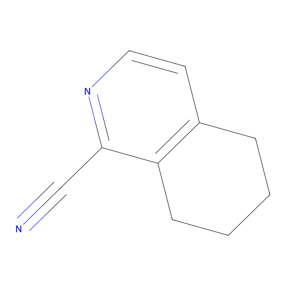 5,6,7,8-Tetrahydroisoquinoline-1-carbonitrile molecular structure, CAS 117966-19-5