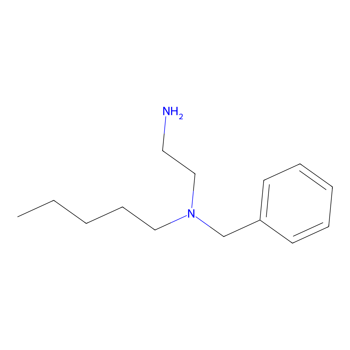 (2-Aminoethyl)(benzyl)pentylamine molecular structure, CAS 1179674-32-8