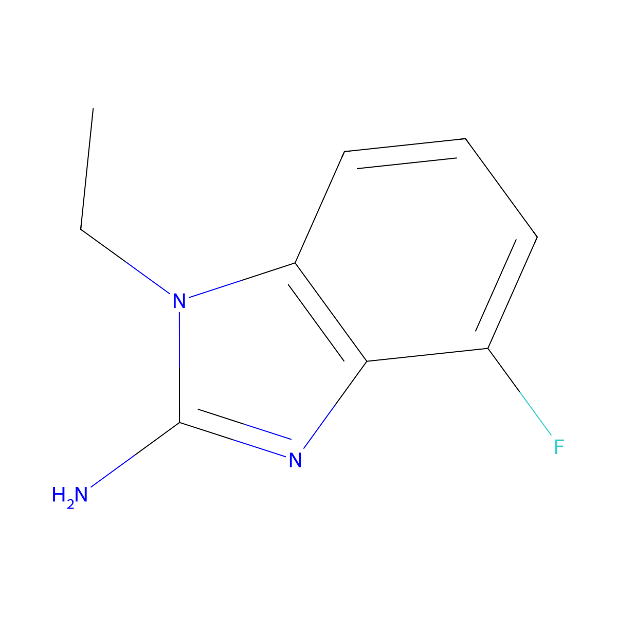 1-Ethyl-4-fluoro-1h-1,3-benzodiazol-2-amine molecular structure, CAS 1179674-78-2