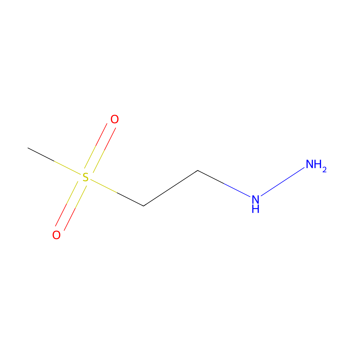 (2-Methanesulfonylethyl)hydrazine molecular structure, CAS 1179676-86-8