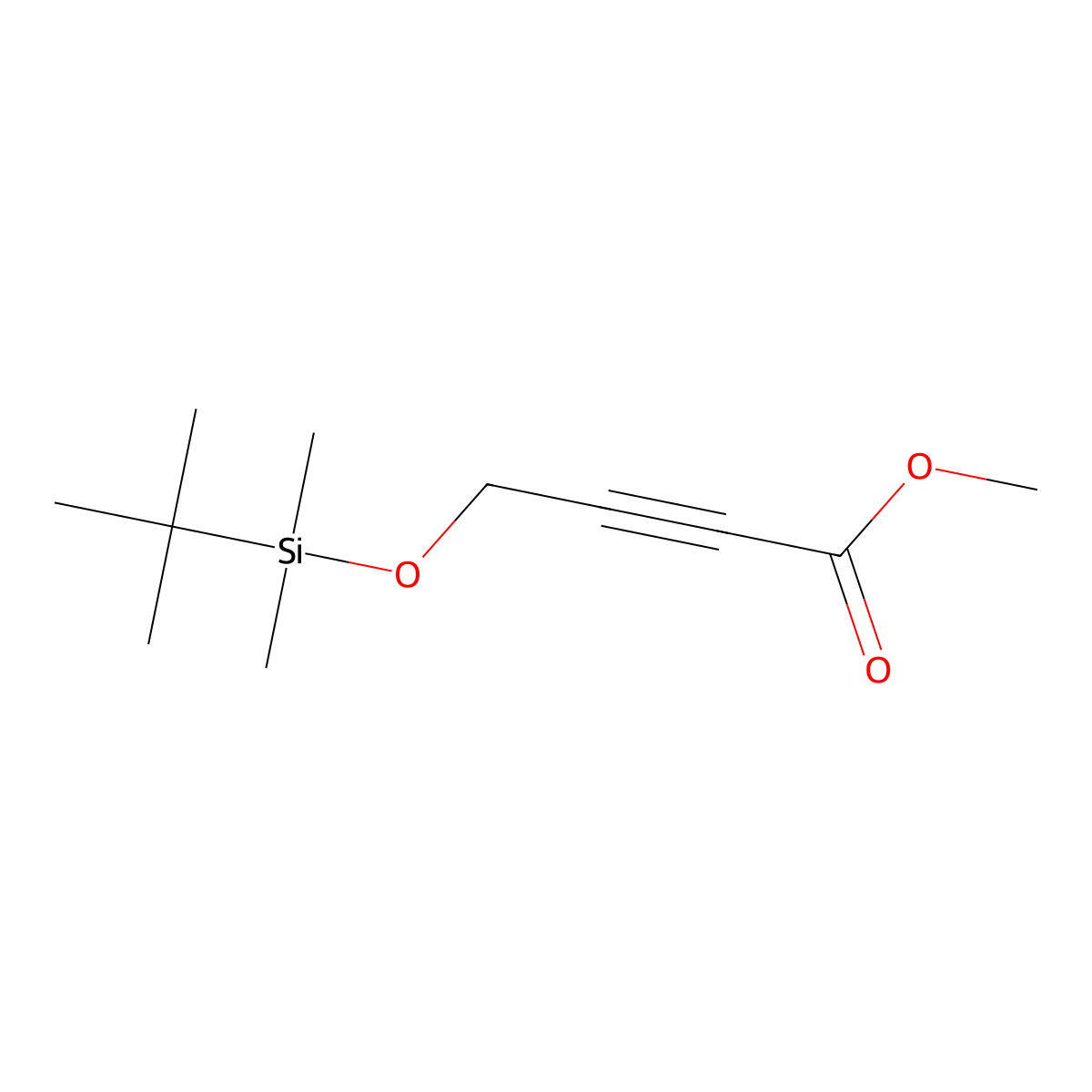 Methyl 4-((tert-butyldimethylsilyl)oxy)but-2-ynoate molecular structure, CAS 117968-51-1