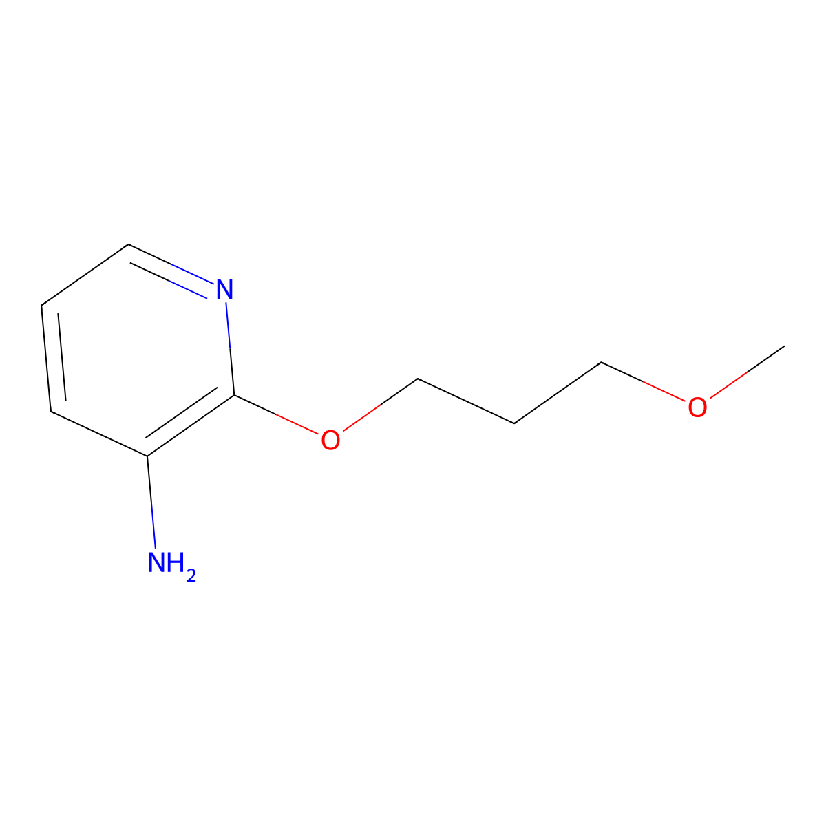 2-(3-Methoxypropoxy)pyridin-3-amine molecular structure, CAS 1179695-61-4