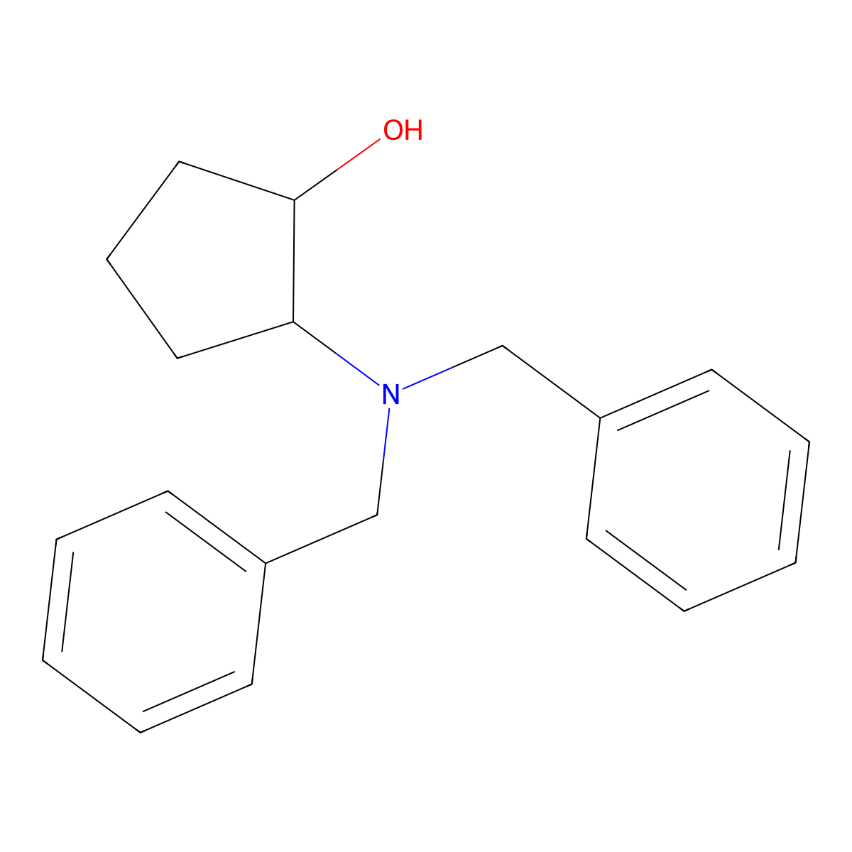 2-(Dibenzylamino)cyclopentan-1-ol molecular structure, CAS 1179704-59-6