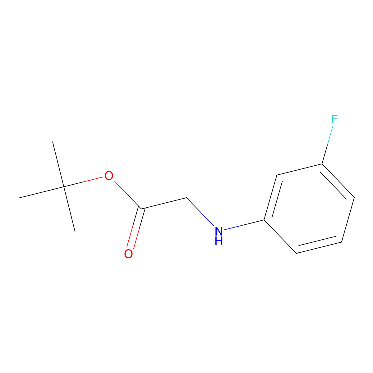 Tert-butyl 2-[(3-fluorophenyl)amino]acetate molecular structure, CAS 1179704-73-4