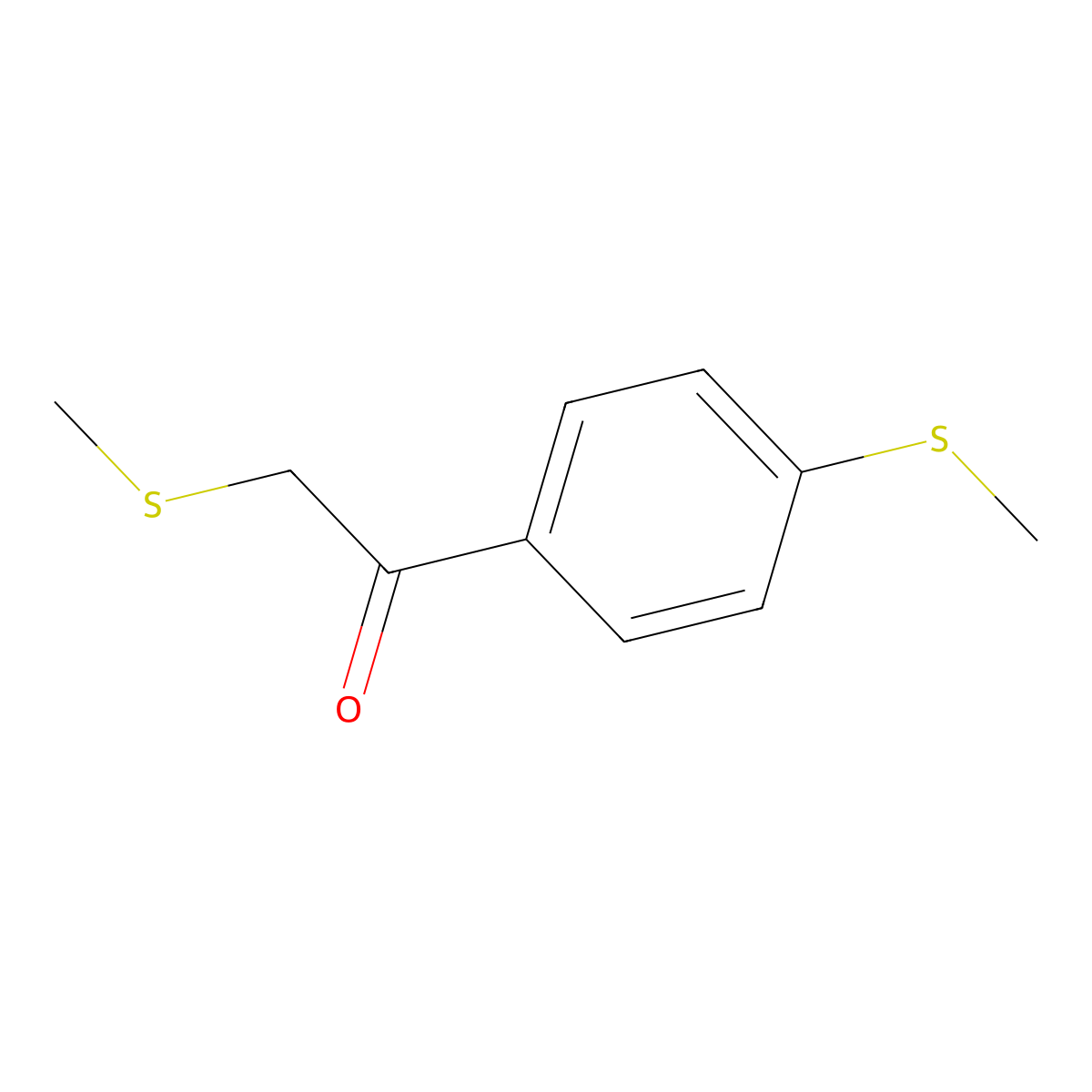 2-(Methylsulfanyl)-1-[4-(methylsulfanyl)phenyl]ethan-1-one molecular structure, CAS 1179706-15-0