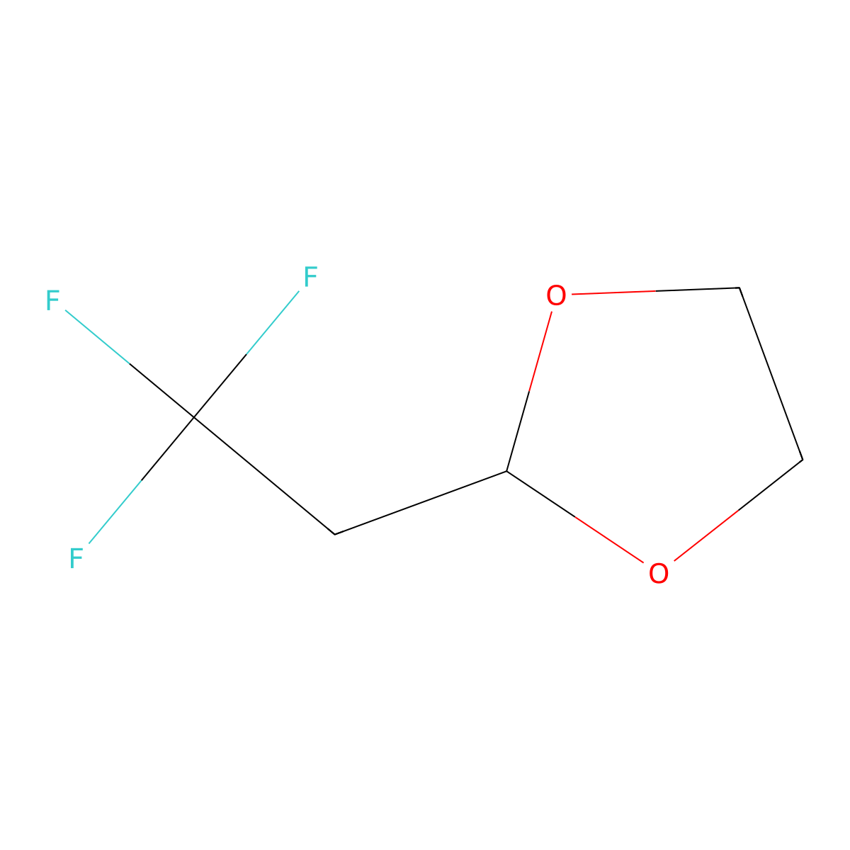 2-(2,2,2-Trifluoroethyl)-1,3-dioxolane molecular structure, CAS 117971-08-1