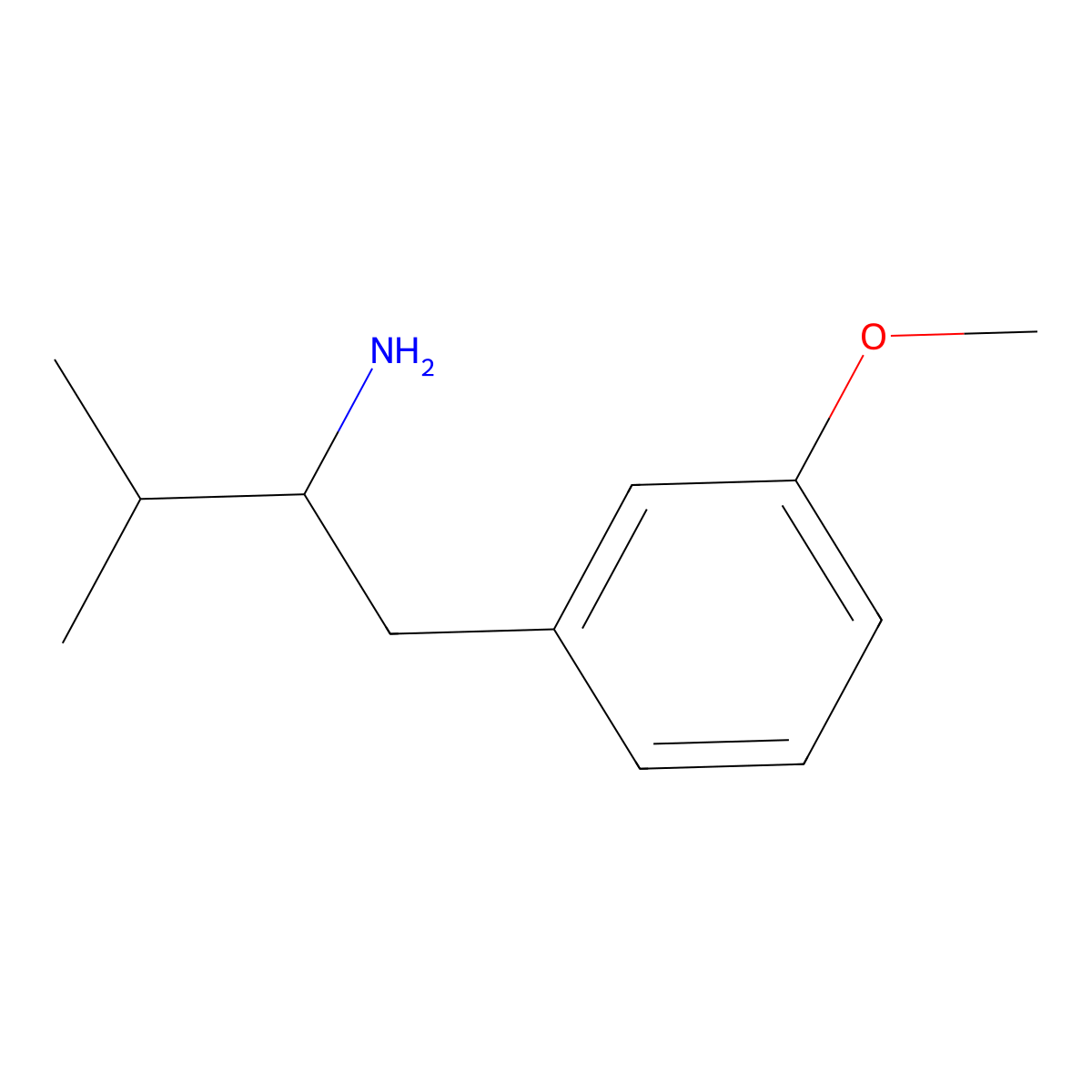 1-(3-Methoxyphenyl)-3-methylbutan-2-amine molecular structure, CAS 1179710-23-6