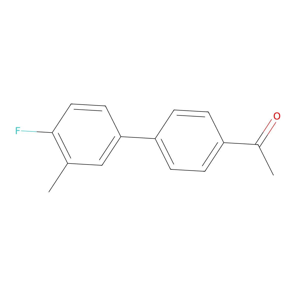 4'-Acetyl-4-fluoro-3-methylbiphenyl molecular structure, CAS 1179715-02-6