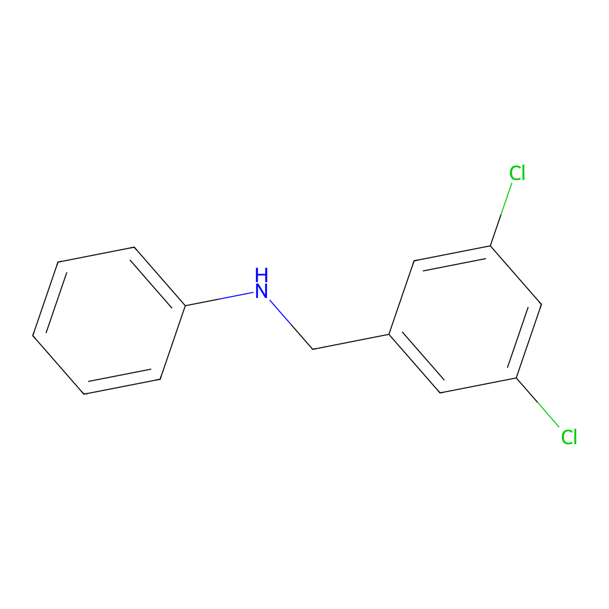 N-[(3,5-dichlorophenyl)methyl]aniline molecular structure, CAS 1179716-45-0