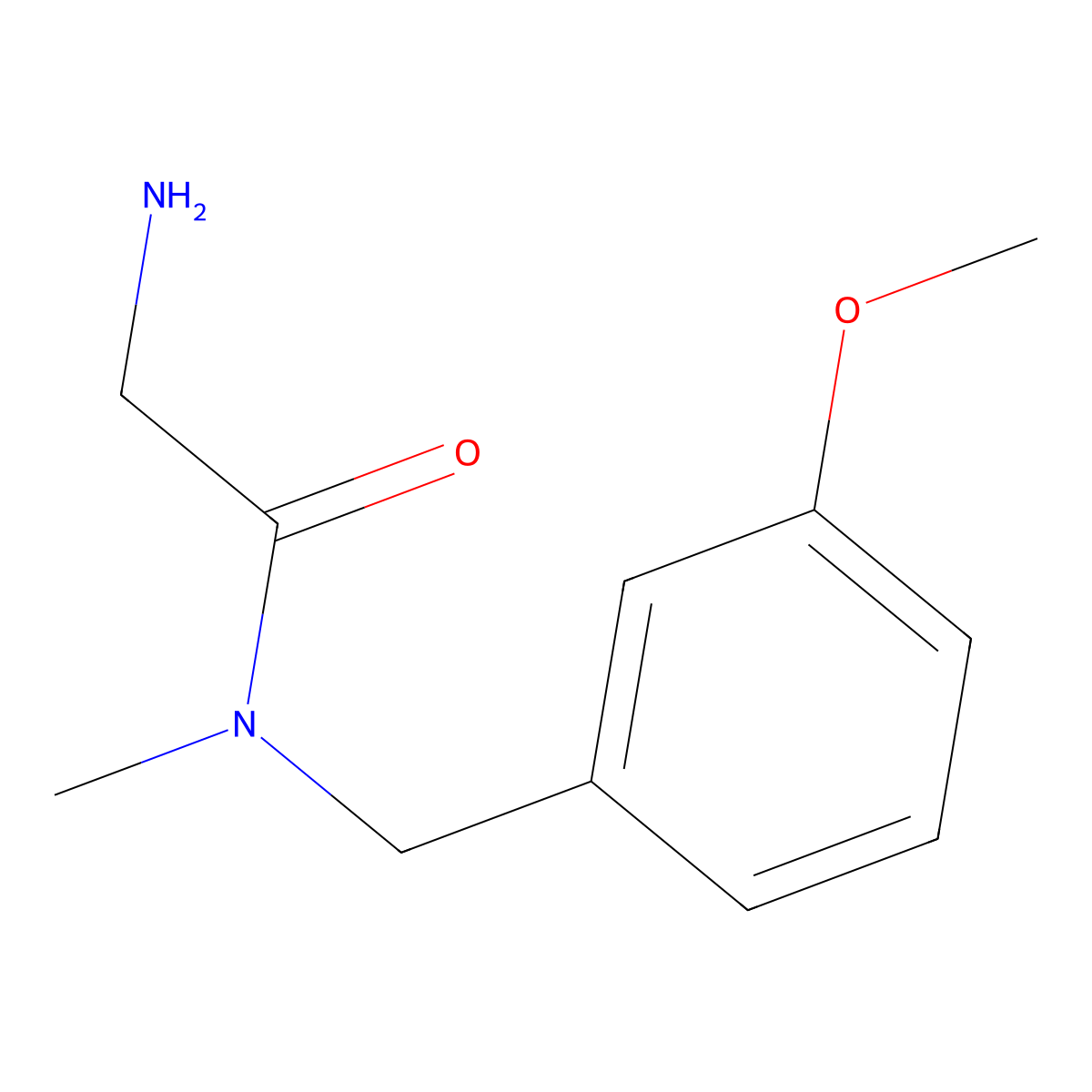 2-Amino-N-(3-methoxy-benzyl)-N-methyl-acetamide molecular structure, CAS 1179725-69-9