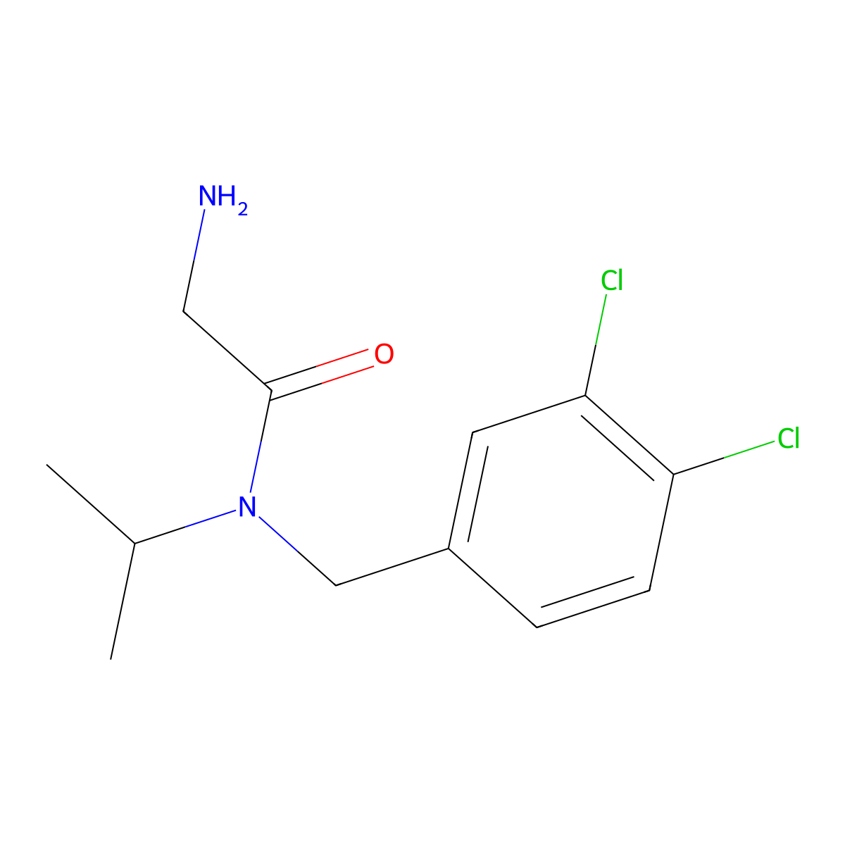 2-Amino-N-(3,4-dichloro-benzyl)-N-isopropyl-acetamide molecular structure, CAS 1179736-48-1