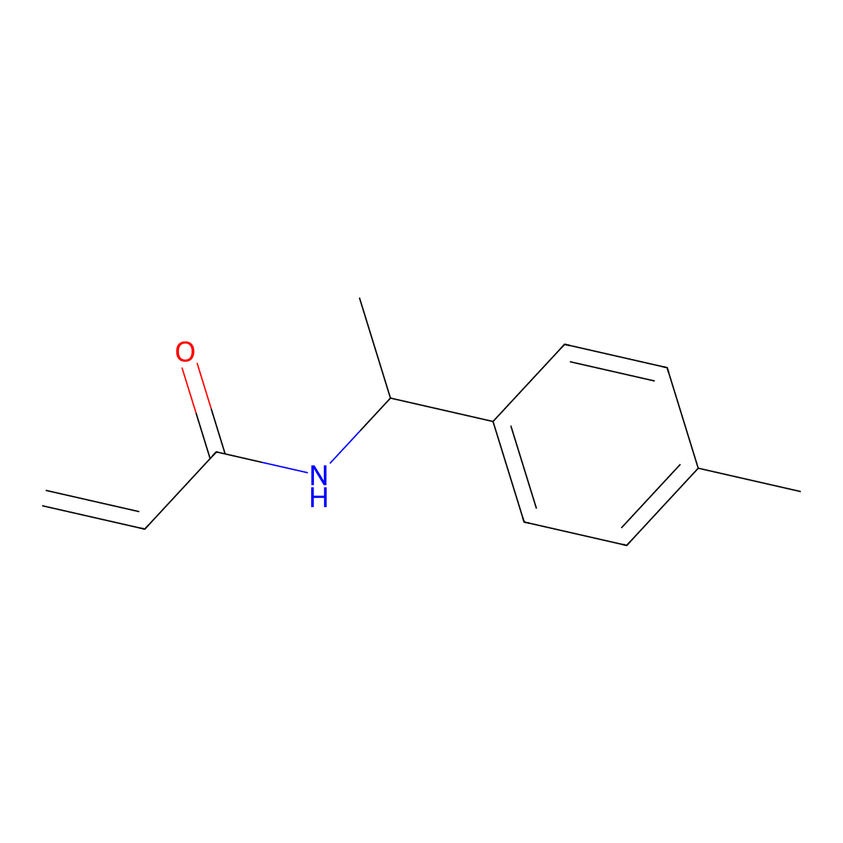 N-[1-(4-methylphenyl)ethyl]prop-2-enamide molecular structure, CAS 1179738-93-2