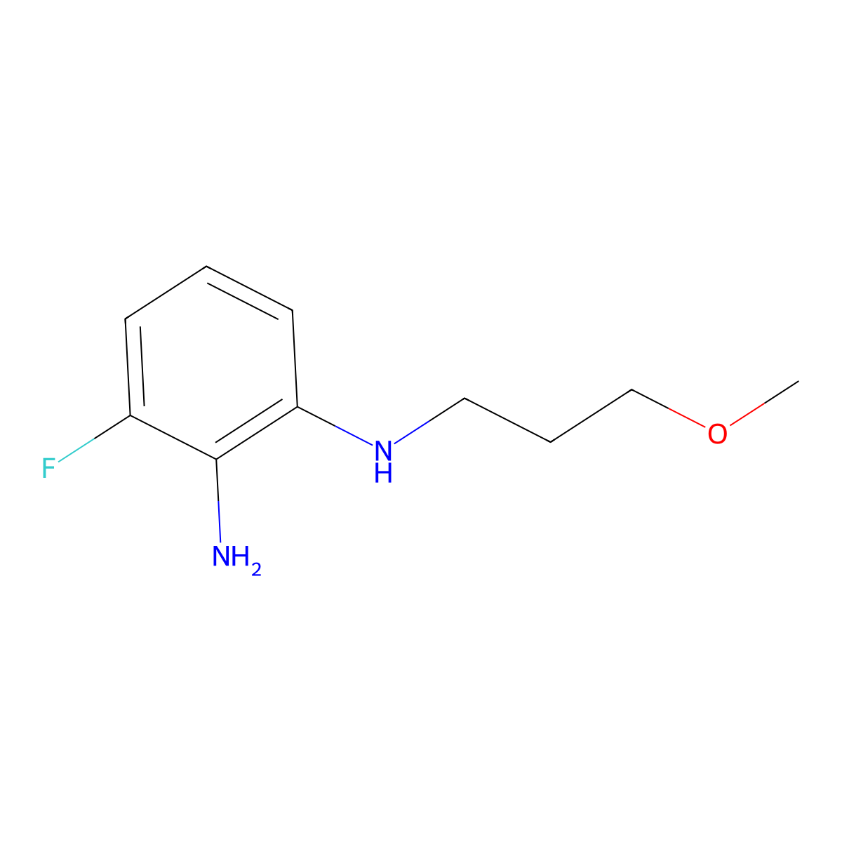 3-Fluoro-N1-(3-methoxypropyl)benzene-1,2-diamine molecular structure, CAS 1179741-99-1