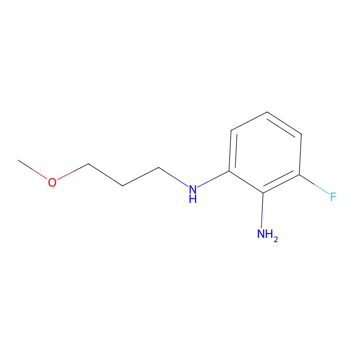 3-Fluoro-N1-(3-methoxypropyl)benzene-1,2-diamine molecular structure, CAS 1179741-99-1