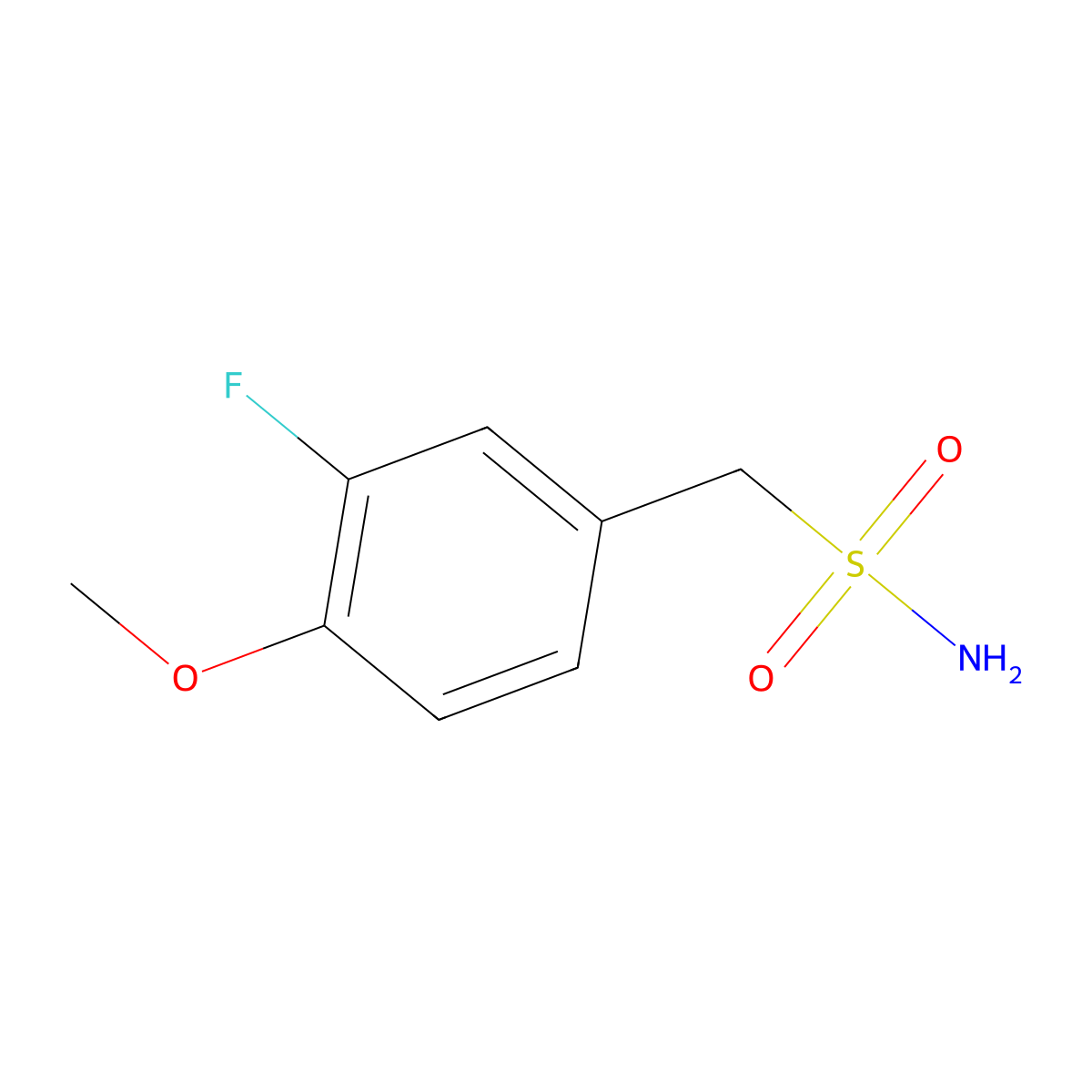 (3-Fluoro-4-methoxyphenyl)methanesulfonamide molecular structure, CAS 1179749-64-4