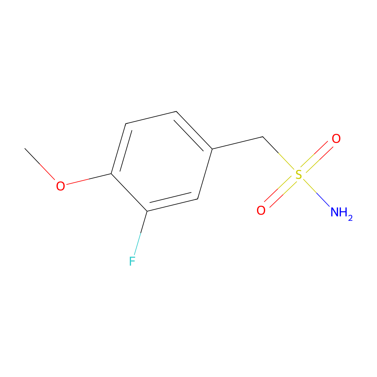 (3-Fluoro-4-methoxyphenyl)methanesulfonamide molecular structure, CAS 1179749-64-4