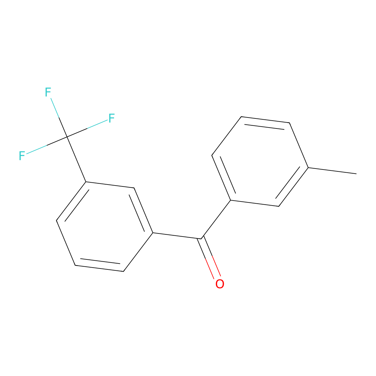 (3-Methylphenyl)[3-(trifluoromethyl)phenyl]methanone molecular structure, CAS 1179765-16-2