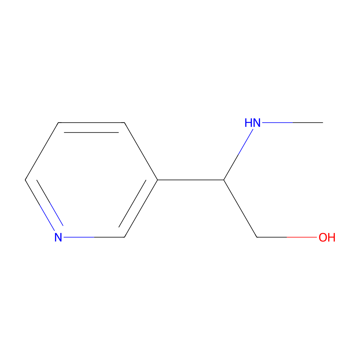 2-(Methylamino)-2-(pyridin-3-yl)ethan-1-ol molecular structure, CAS 1179766-51-8