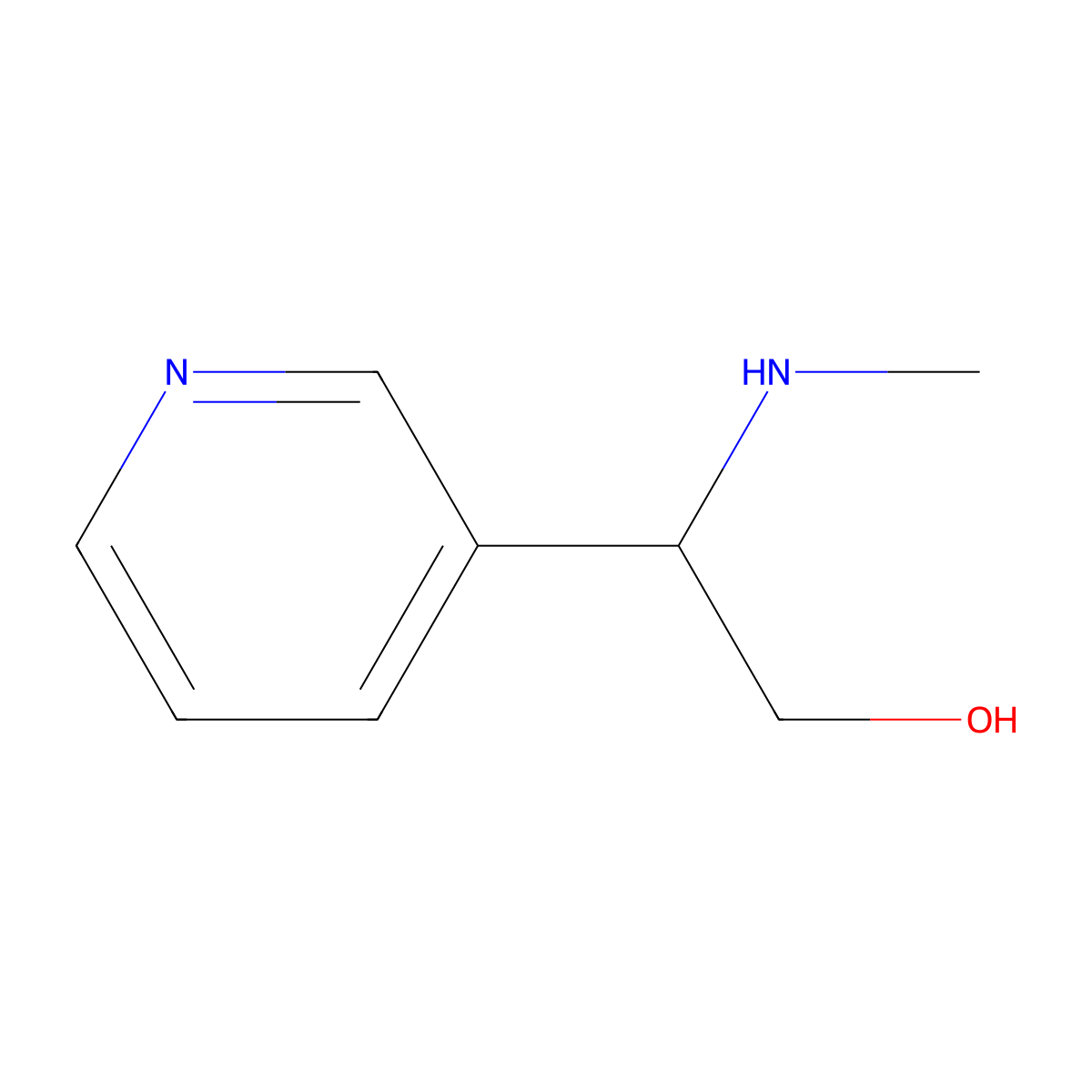 2-(Methylamino)-2-(pyridin-3-yl)ethan-1-ol molecular structure, CAS 1179766-51-8