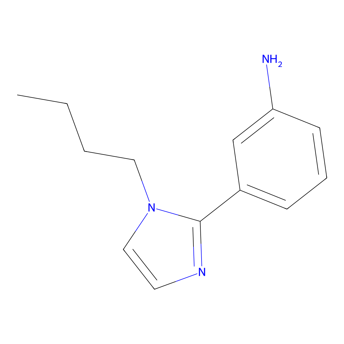 3-(1-butyl-1H-imidazol-2-yl)aniline molecular structure, CAS 1179785-95-5