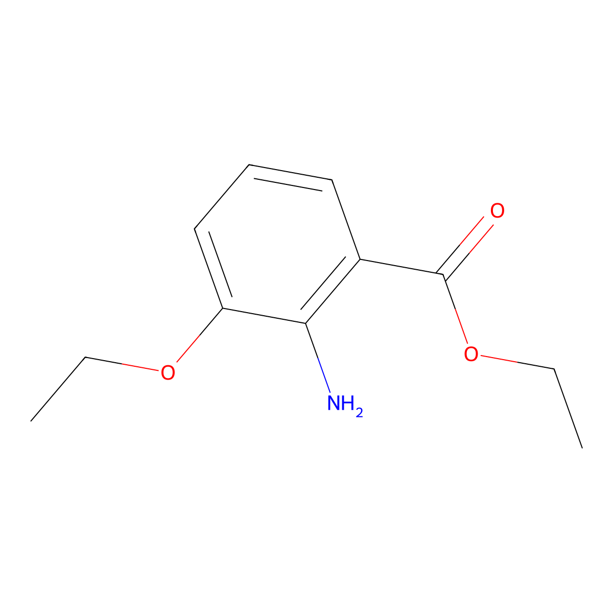 Ethyl 2-amino-3-ethoxybenzoate molecular structure, CAS 1179822-85-5