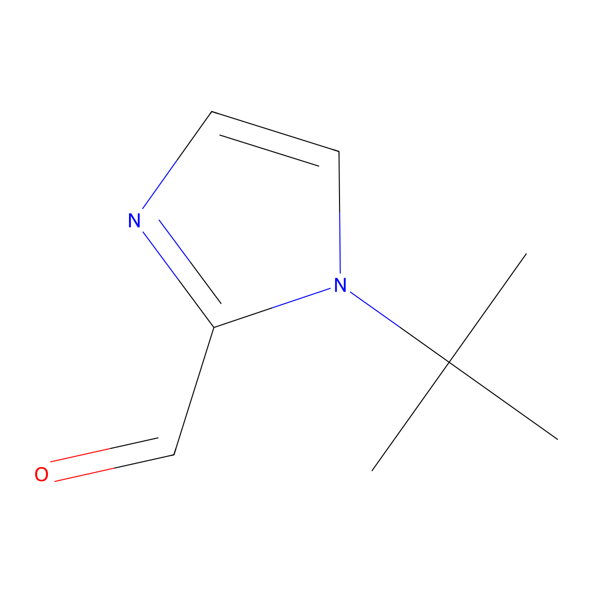 1-tert-butyl-1H-imidazole-2-carbaldehyde molecular structure, CAS 117983-77-4