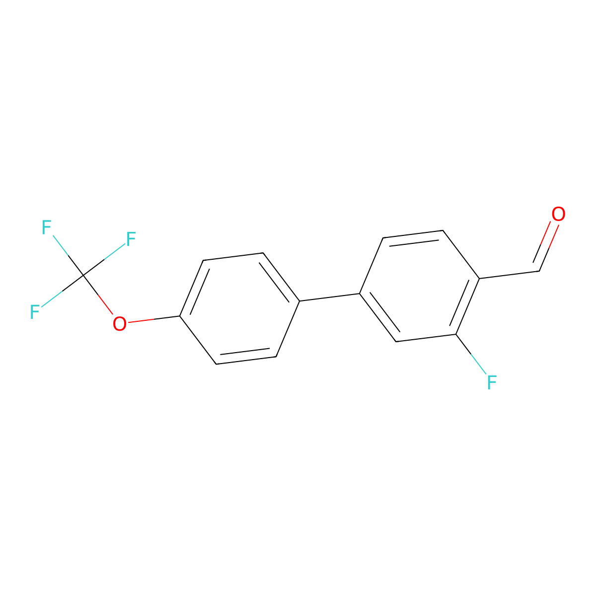3-Fluoro-4'-(trifluoromethoxy)-[1,1'-biphenyl]-4-carbaldehyde molecular structure, CAS 1179833-07-8