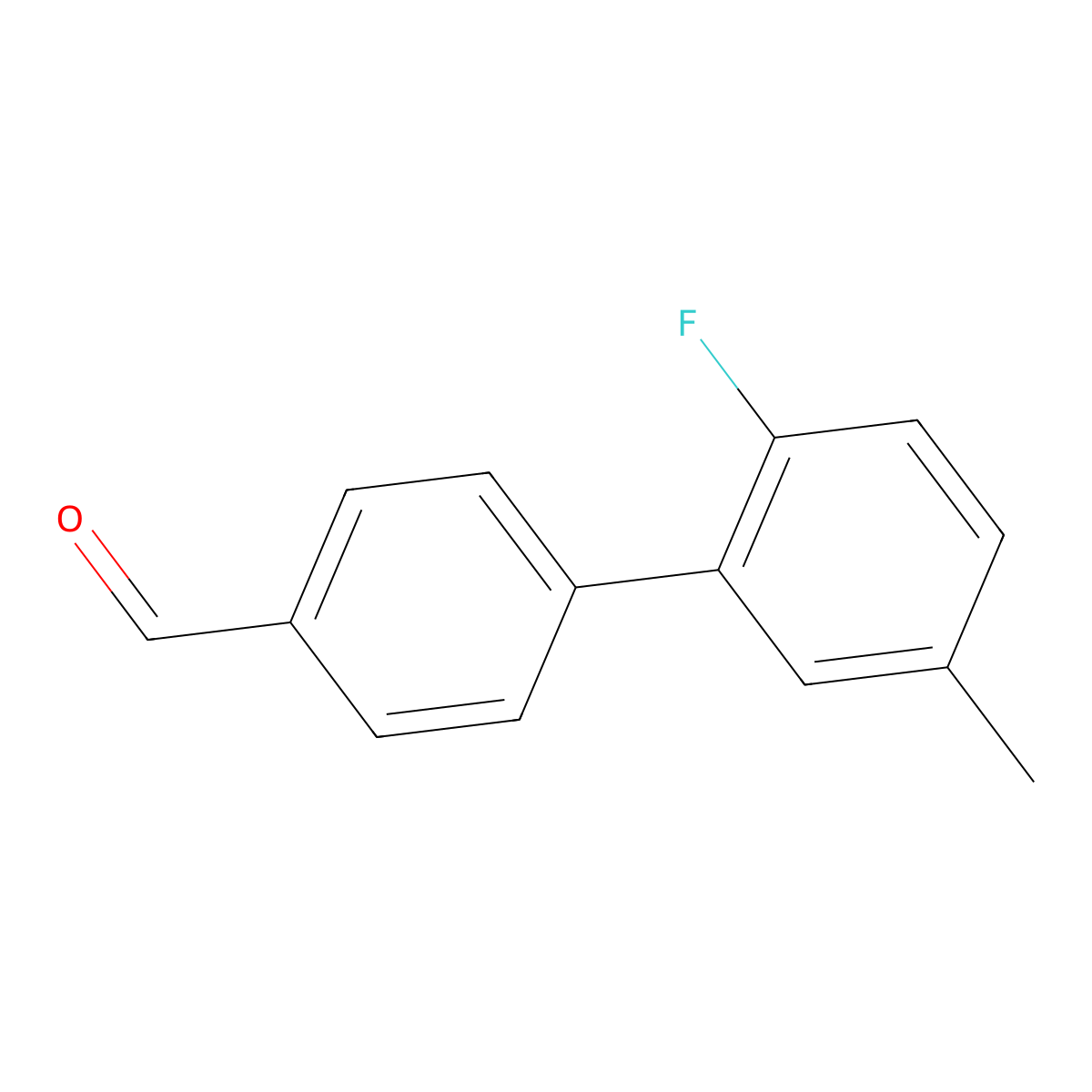 2'-Fluoro-5'-methyl-[1,1'-biphenyl]-4-carbaldehyde molecular structure, CAS 1179837-58-1