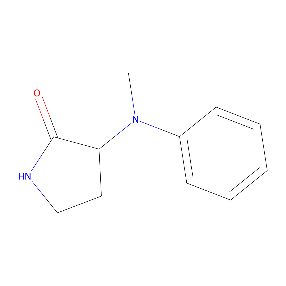 3-(Methyl(phenyl)amino)pyrrolidin-2-one molecular structure, CAS 117985-97-4