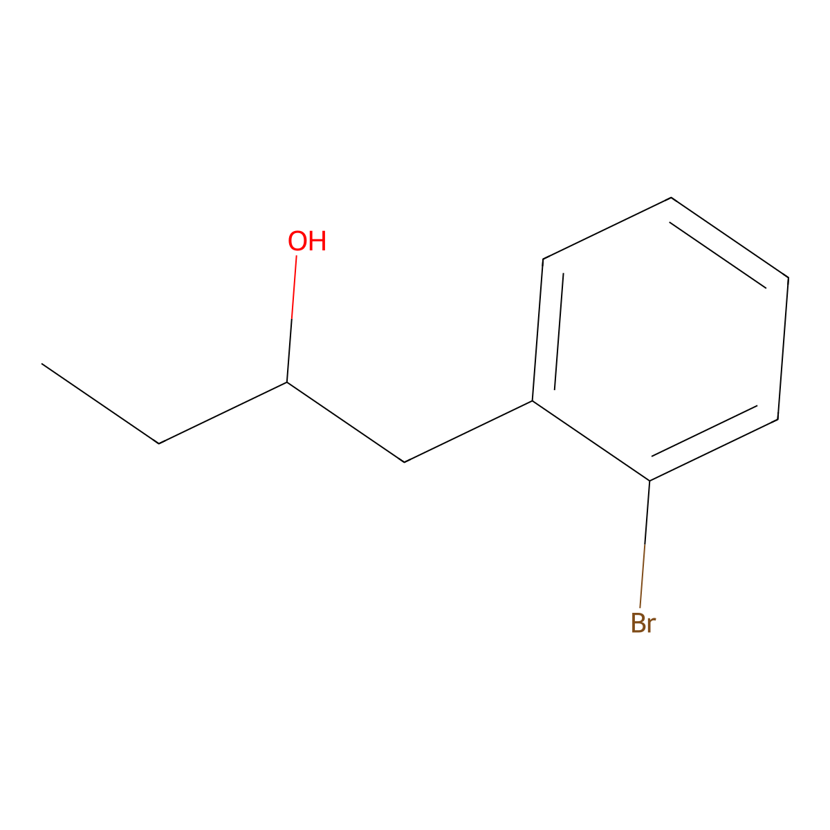 1-(2-Bromophenyl)butan-2-ol molecular structure, CAS 1179851-55-8
