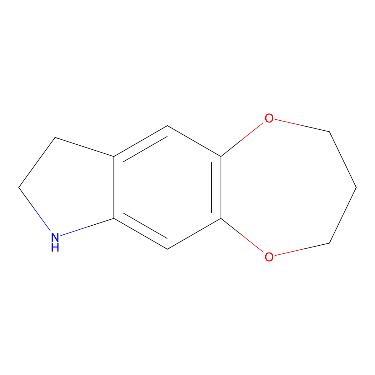 2H,3H,4H,7H,8H,9H-[1,4]Dioxepino[2,3-f]indole molecular structure, CAS 1179863-11-6
