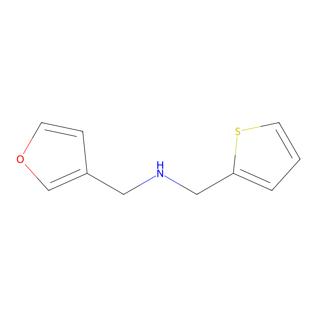 1-(furan-3-yl)-N-(thiophen-2-ylmethyl)methanamine molecular structure, CAS 1179863-23-0