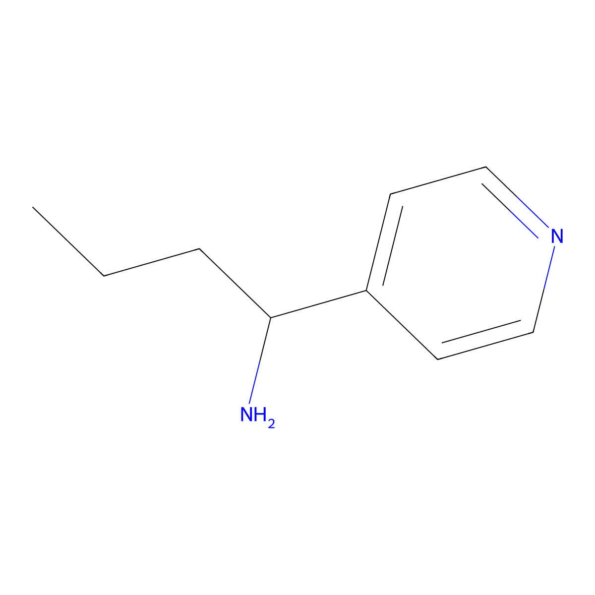 1-(Pyridin-4-yl)butan-1-amine molecular structure, CAS 1179877-52-1