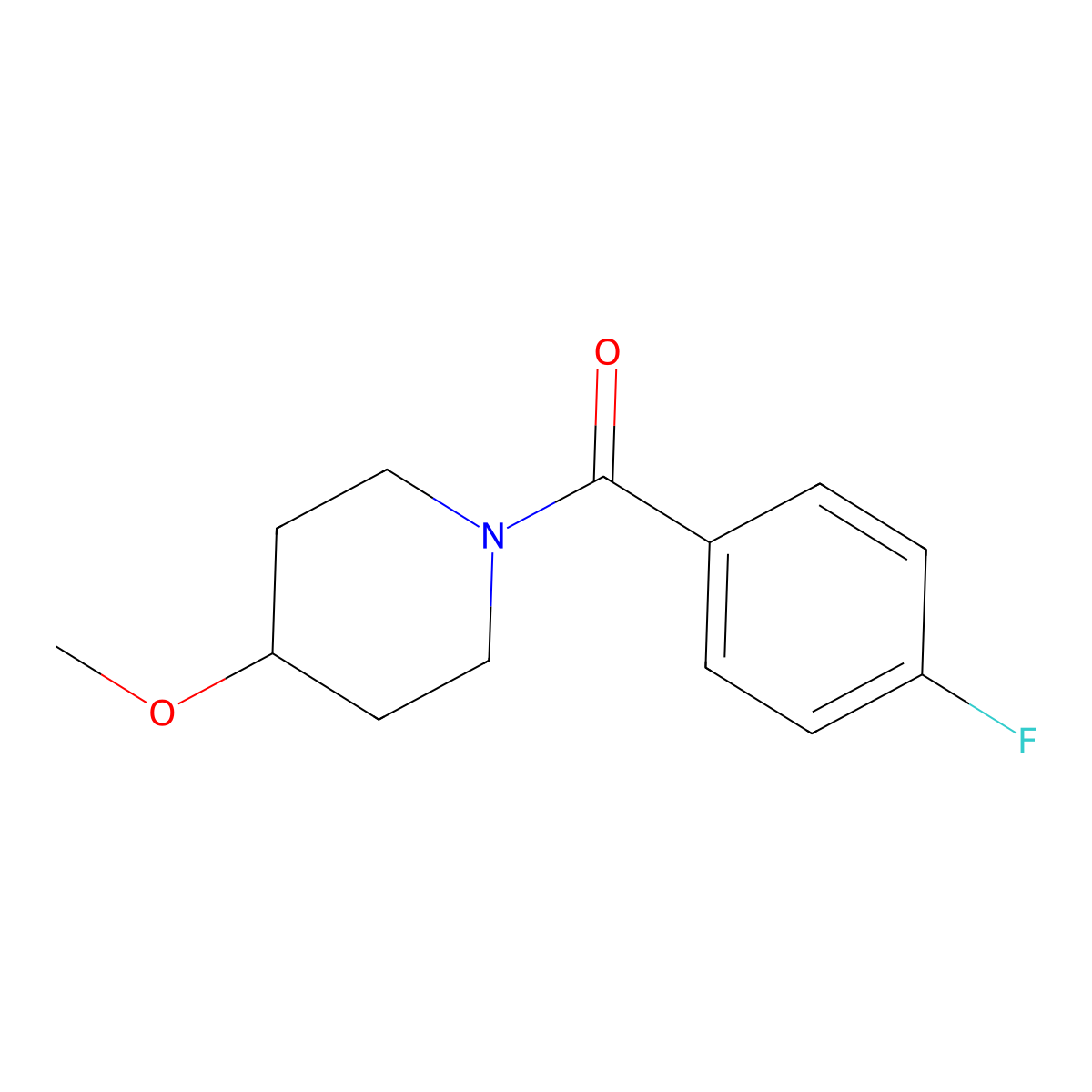 1-(4-Fluorobenzoyl)-4-methoxypiperidine molecular structure, CAS 1179879-59-4