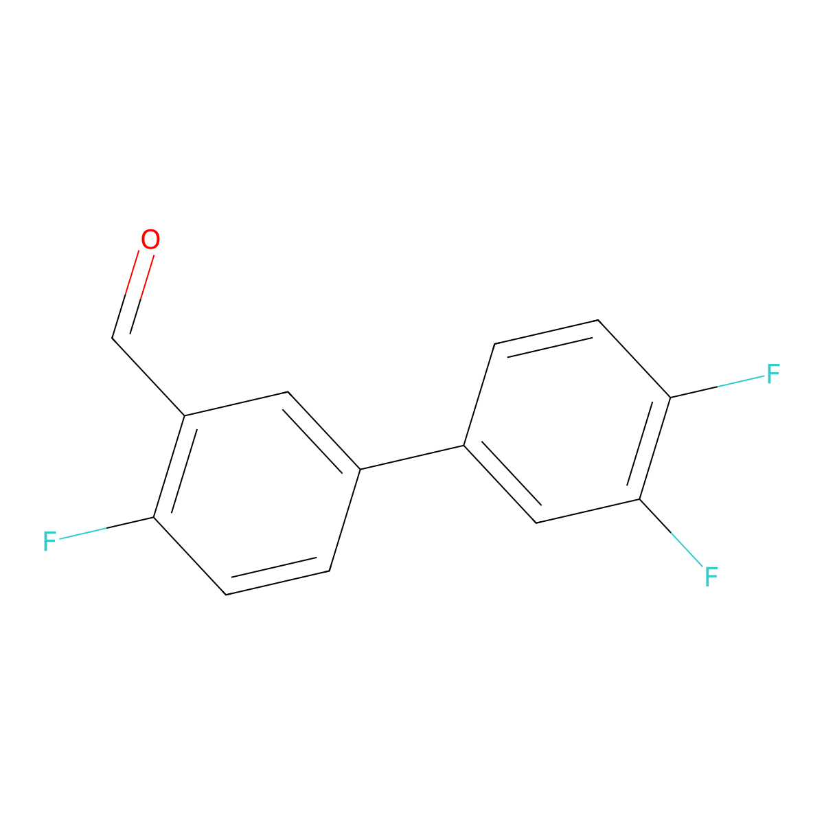 3',4,4'-Trifluoro[1,1'-biphenyl]-3-carboxaldehyde molecular structure, CAS 1179896-33-3
