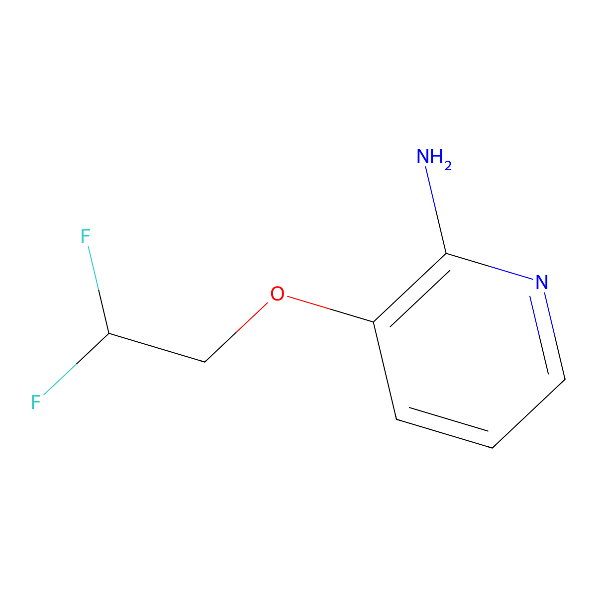 3-(2,2-Difluoroethoxy)pyridin-2-amine molecular structure, CAS 1179901-13-3