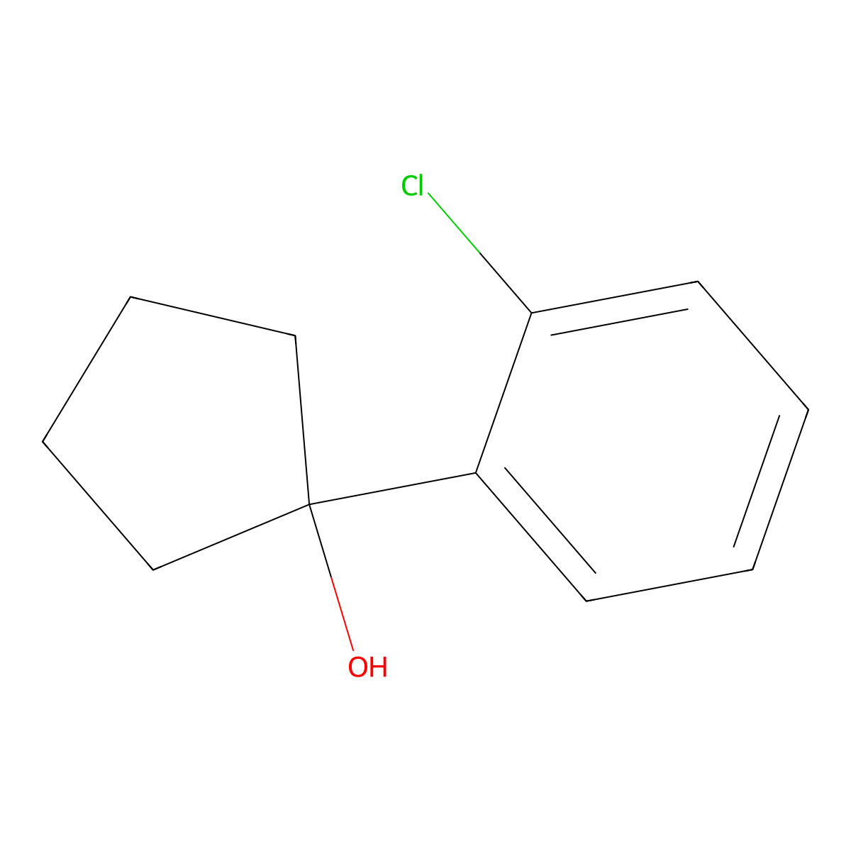 1-(2-Chlorophenyl)cyclopentanol molecular structure, CAS 1179902-88-5