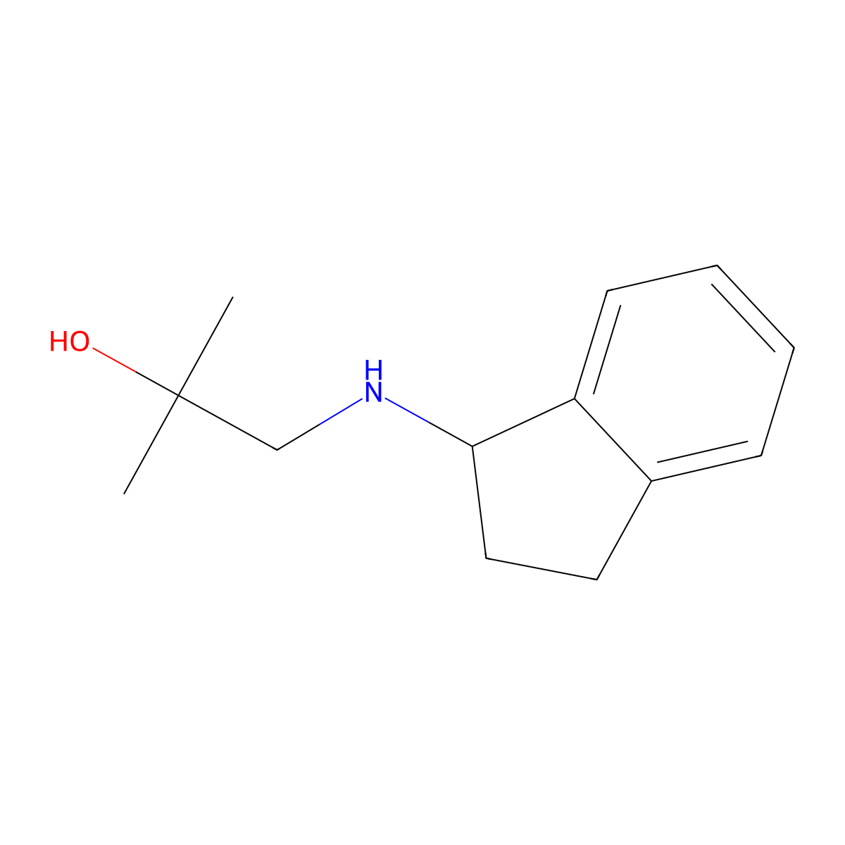 1-[(2,3-Dihydro-1H-inden-1-yl)amino]-2-methylpropan-2-ol molecular structure, CAS 1179937-25-7