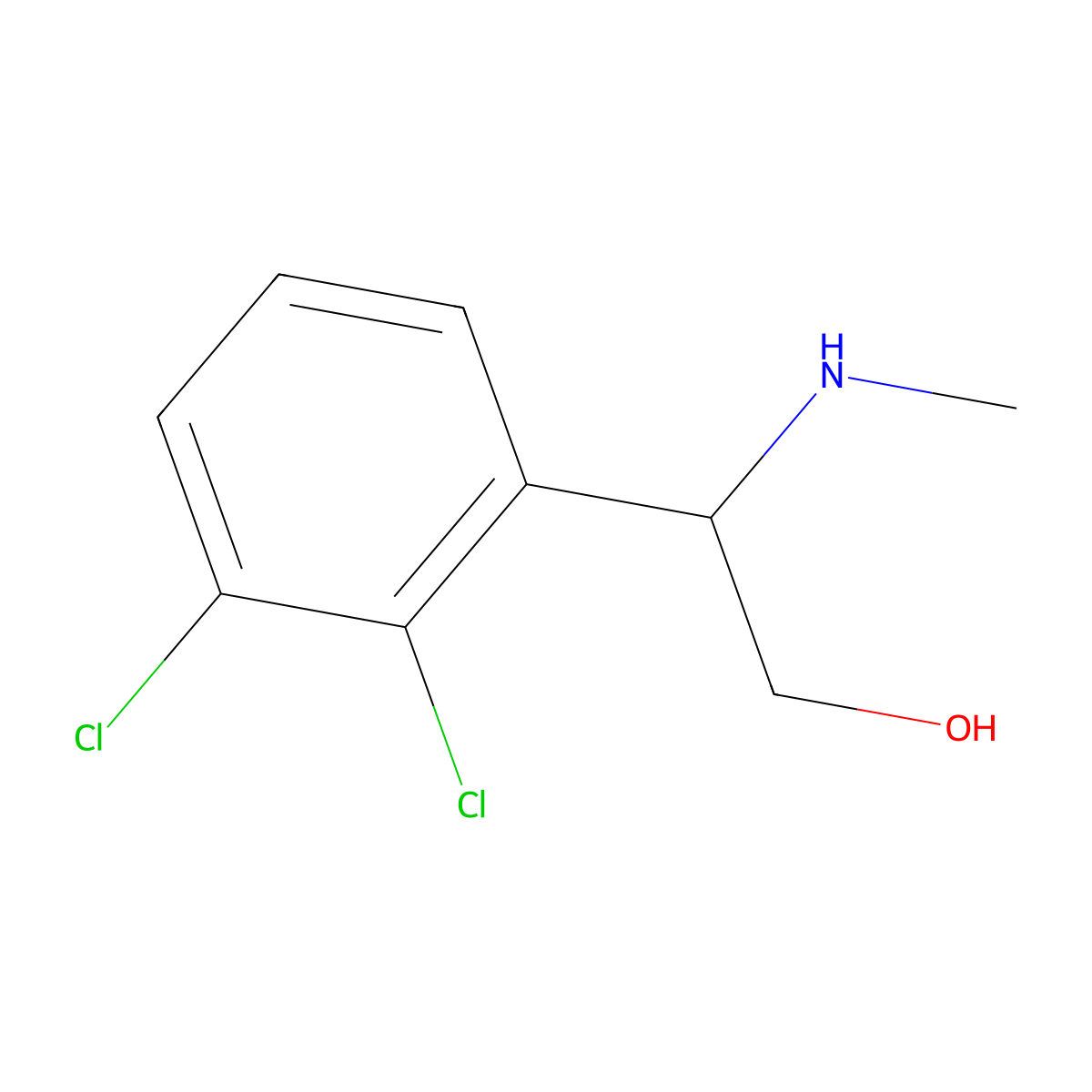 2-(2,3-Dichlorophenyl)-2-(methylamino)ethan-1-ol molecular structure, CAS 1179938-13-6