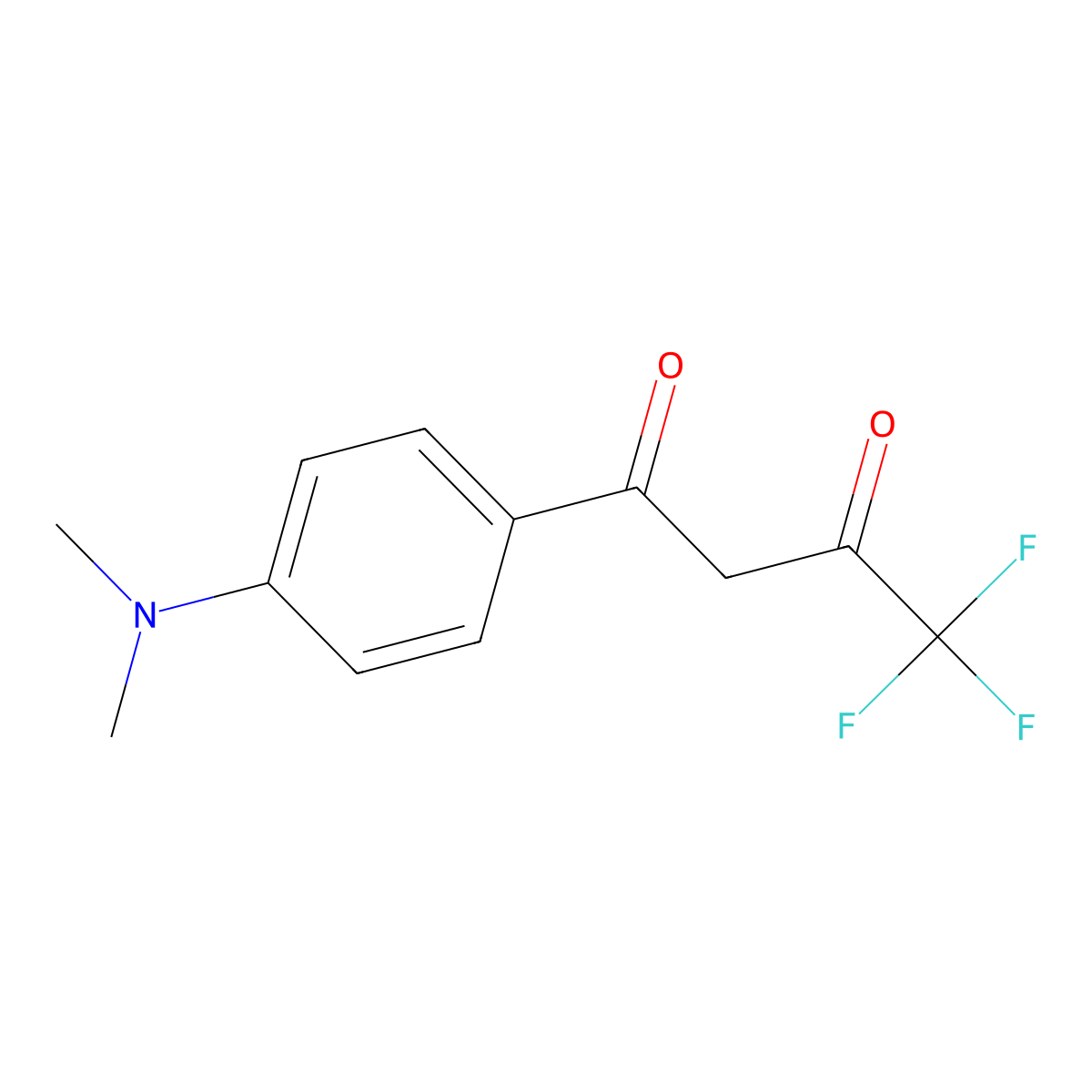 1-(4-Dimethylaminobenzoyl)-3,3,3-trifluoroacetone molecular structure, CAS 117994-77-1
