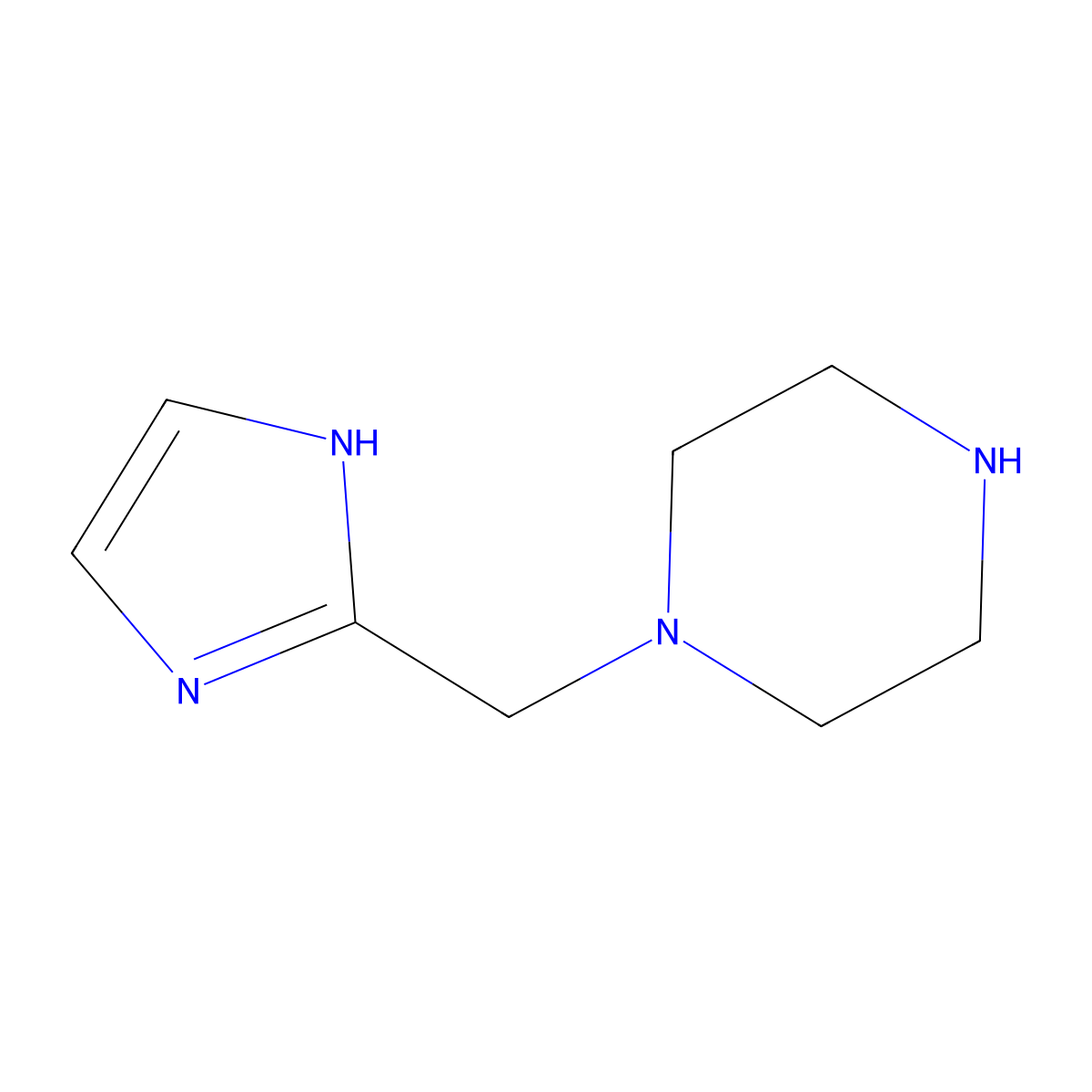 1-(1H-imidazol-2-ylmethyl)piperazine molecular structure, CAS 1179943-93-1