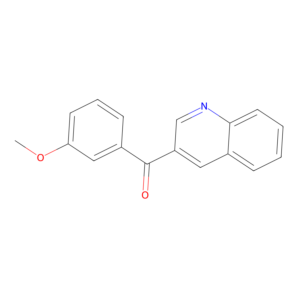 (3-Methoxyphenyl)(quinolin-3-yl)methanone molecular structure, CAS 1179944-74-1