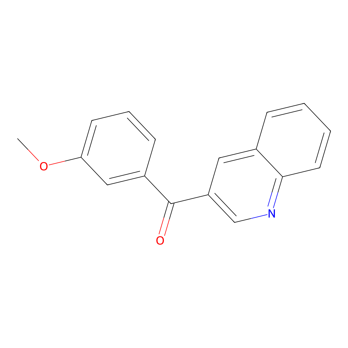 (3-Methoxyphenyl)(quinolin-3-yl)methanone molecular structure, CAS 1179944-74-1
